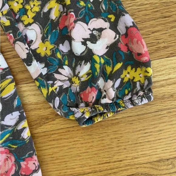 Cherokee Dress Girls  XL (14/16) Floral Long Sleeve Elastic Waist Button Front - Picture 5 of 7